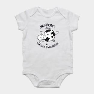 Support Local Dairy Farmers Baby Bodysuit